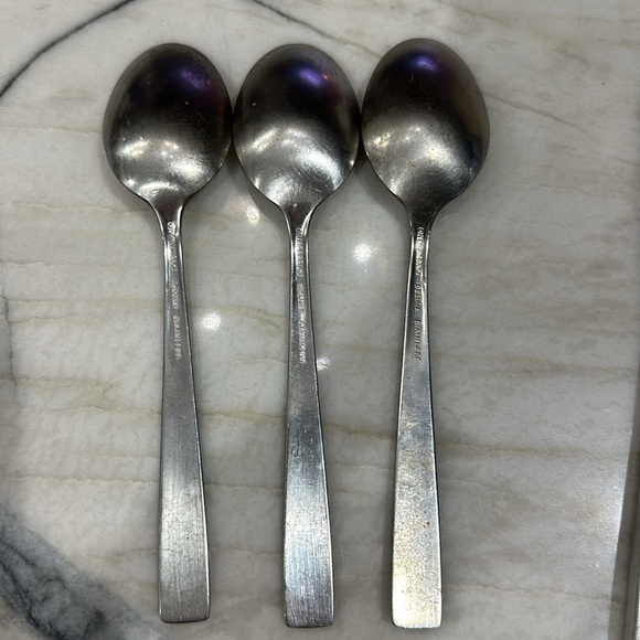 Oneida Satin Accent Flatware Stainless Steel Replacements forks knives spoons - Picture 3 of 11